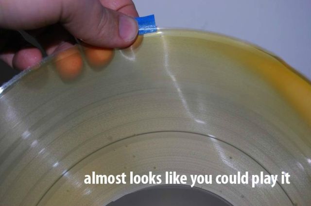 How to Clean Vinyl Disks Using Glue