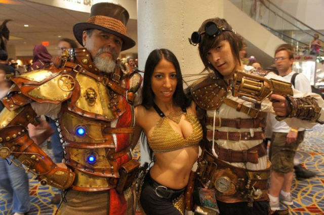Awesome Steampunkified Leathery Costumes