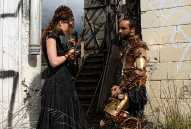 Awesome Steampunkified Leathery Costumes