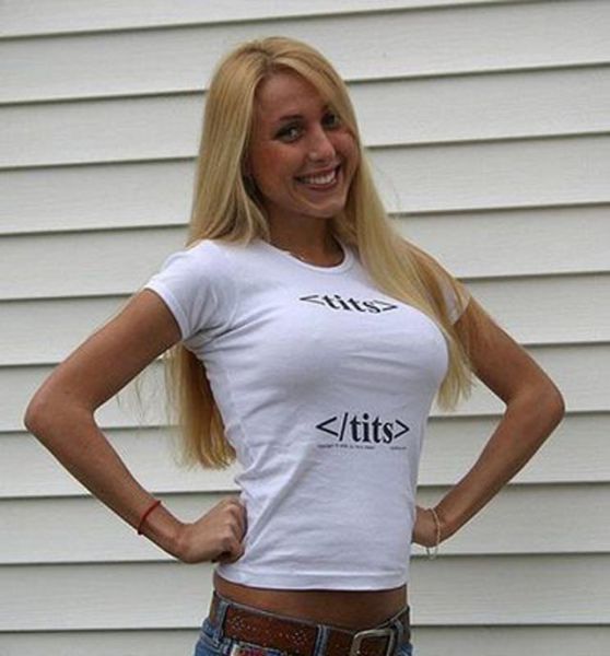 Babes In Hilarious Shirts 61 Pics