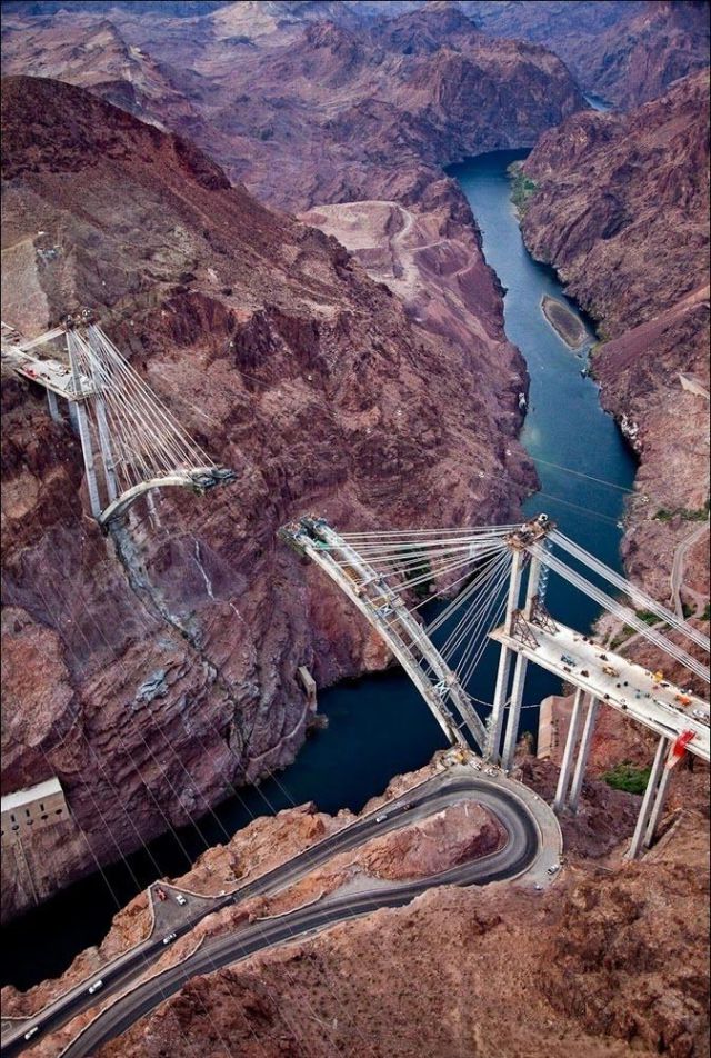 Awesome Hoover Dam Bypass Construction Photos