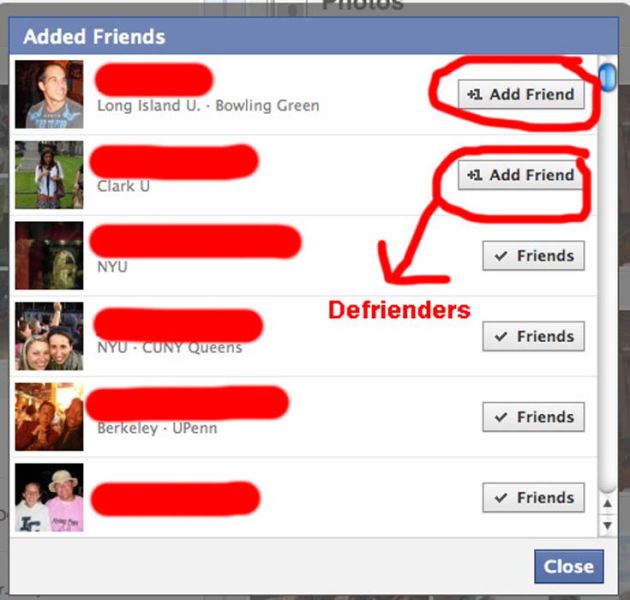 Seek & Find Facebook Friends Who Unfriended You