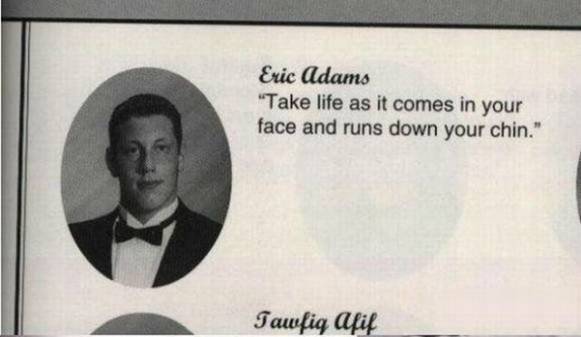 Funny and WTF Quotes in Yearbooks