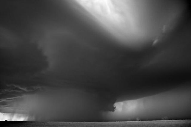 Stunning B&W Tornado Images