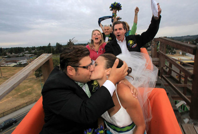 A Roller Coaster Wedding Ceremony