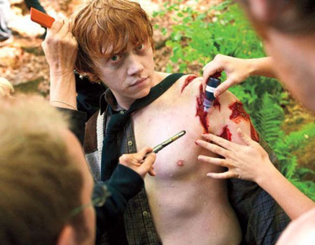 Awesome Behind-the-Scenes Harry Potter Photos