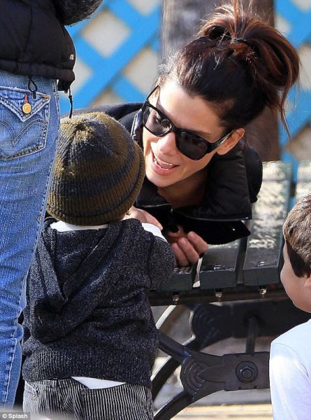Sandra Bullock And Her Unsmiling Adopted Son