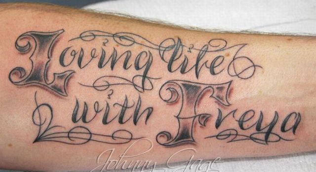 Awesome Letter Tattoos