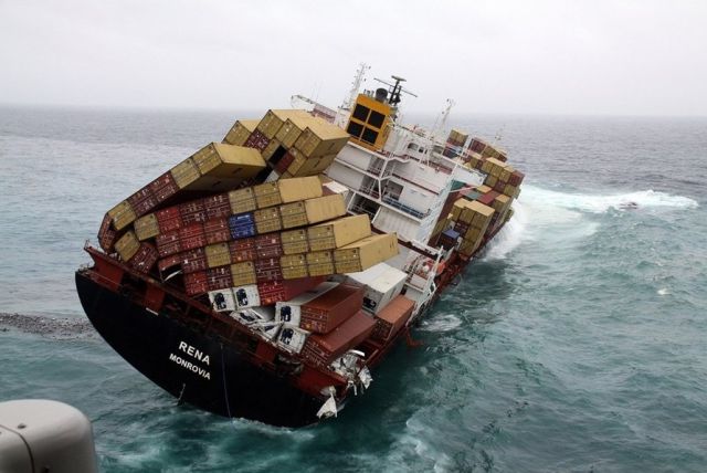 Container Ship Ran Aground