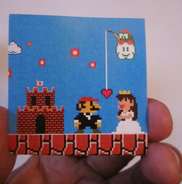 Awesome Super Mario Themed Wedding Invitations