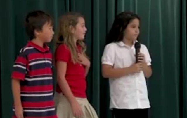 Soldier Surprises Daughter at Spelling Bee