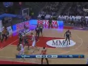 Basketball Player Hits Near Impossible Three Pointer!