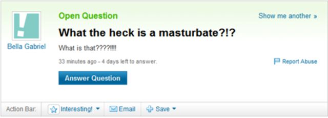 Classic Hilarious Yahoo Answers