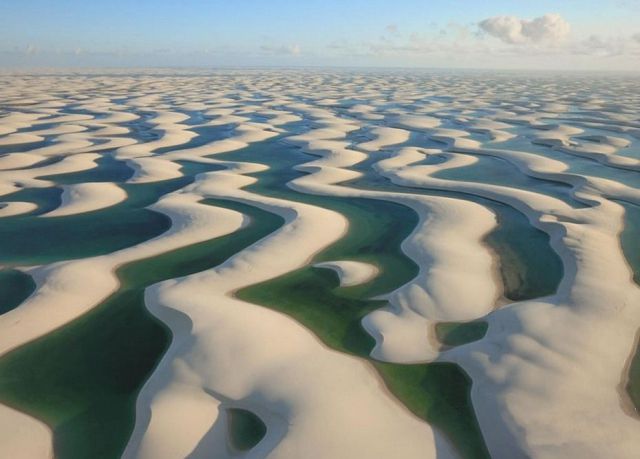 Beautiful White Sand Dunes in Brazil
