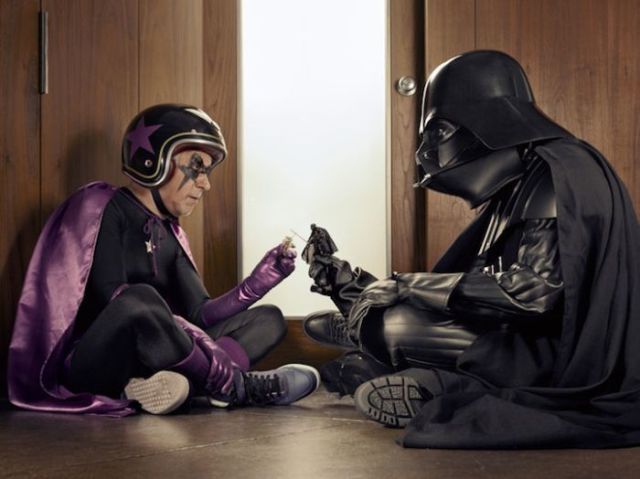 Darth Vader and Superhero Grandpa
