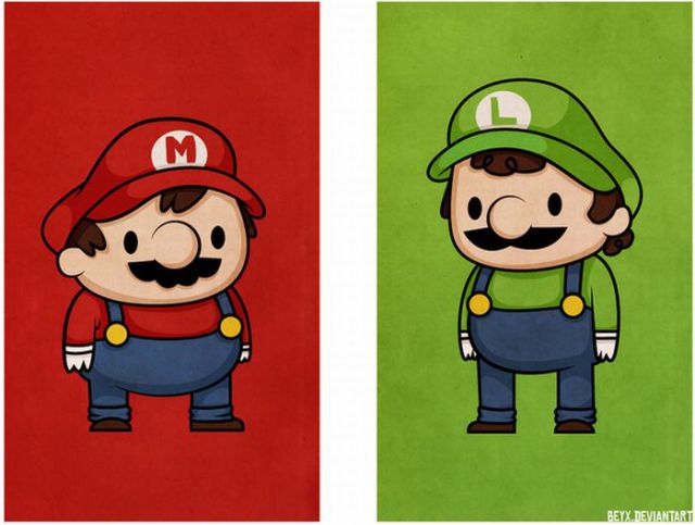 Creative Super Mario Brothers Illustrations