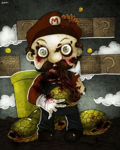 Creative Super Mario Brothers Illustrations