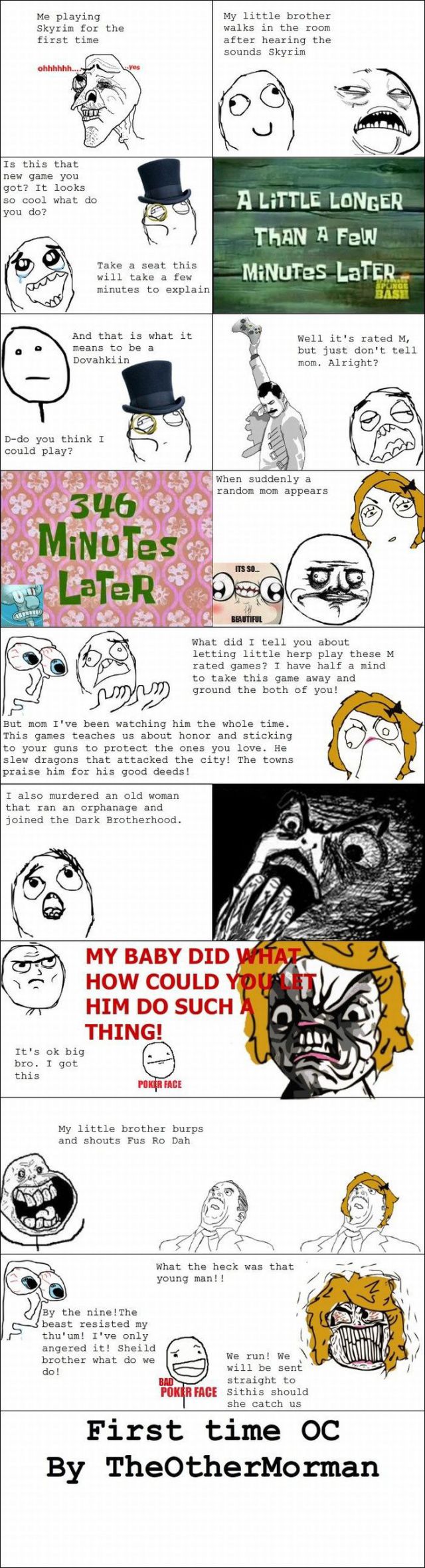 Large Rage Face and Comic Selection