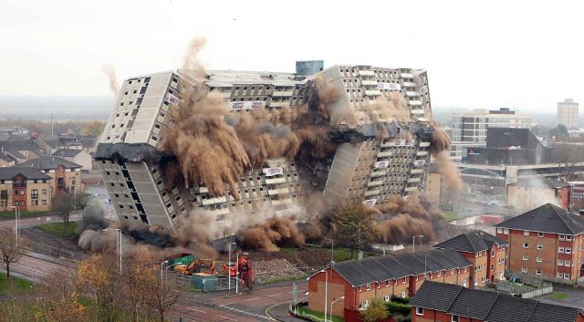 Incredible Building Explosion