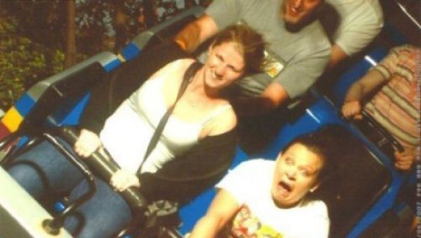 Completely Freaked Out Roller Coaster Ride Faces