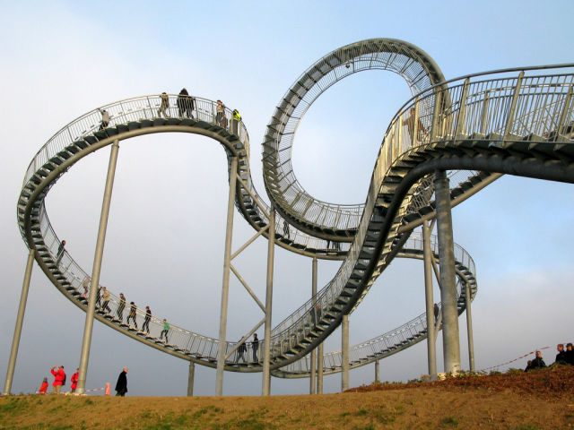 Unusual Roller Coaster in Germany
