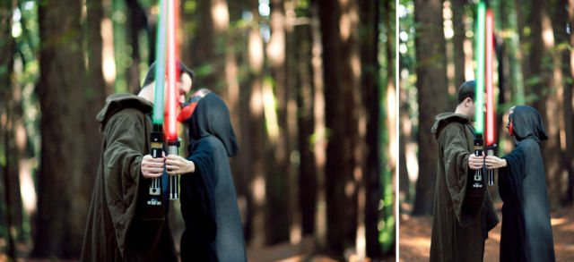 Unforgettable Star Wars Inspired Engagement Pictures