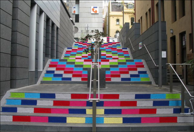 Urban Knitting Brings Soft Color to Hard Objects