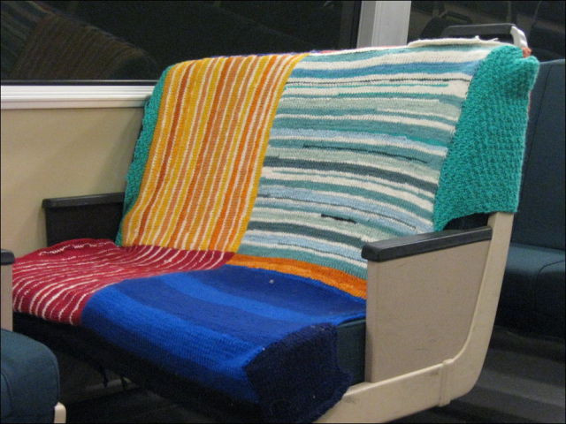 Urban Knitting Brings Soft Color to Hard Objects