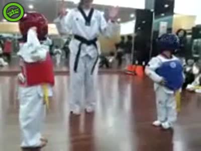 Most Hilariously Intense Taekwondo Fight Ever 