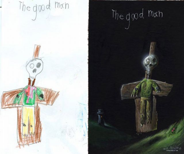 Children’s Drawings with a Professional Retouch