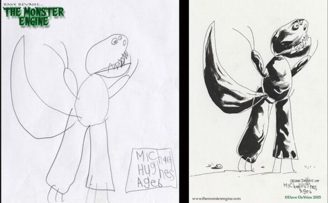Children’s Drawings with a Professional Retouch
