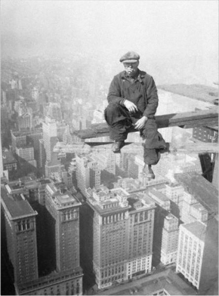 B&W Photos of NYC Construction Workers