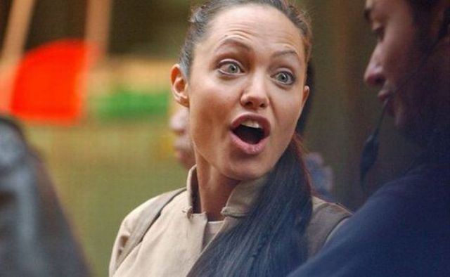 Angelina Jolie’s Funny Faces