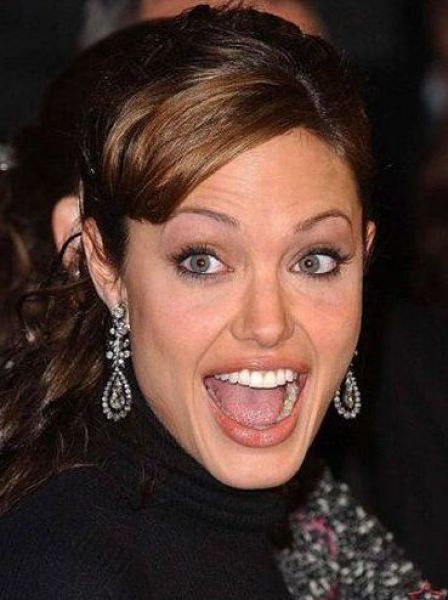 Angelina Jolies Funny Faces 77 P