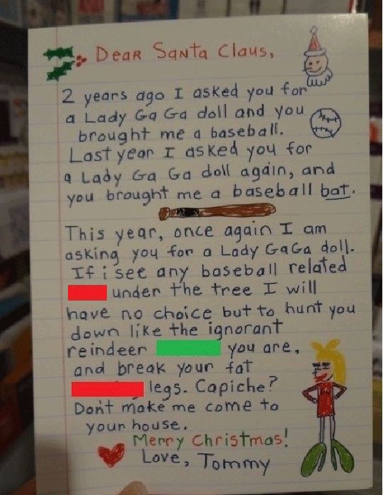 Funny Letters to Santa