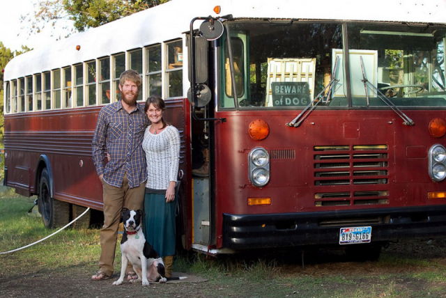 Living in a 300-square-foot Bus