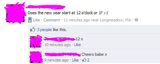 Facebook Statuses Hard to Forget