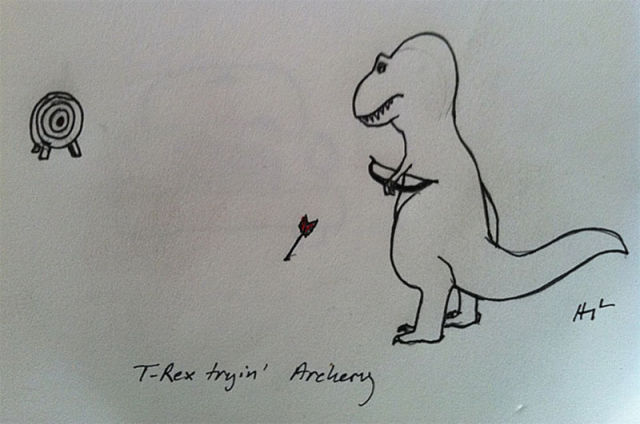 T-Rex Struggling to Do Stuff