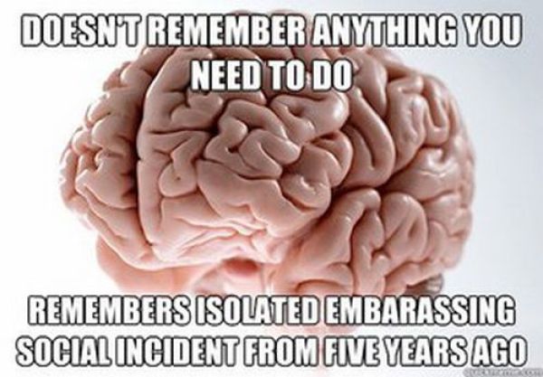 Funny "Scumbag Brain" Meme