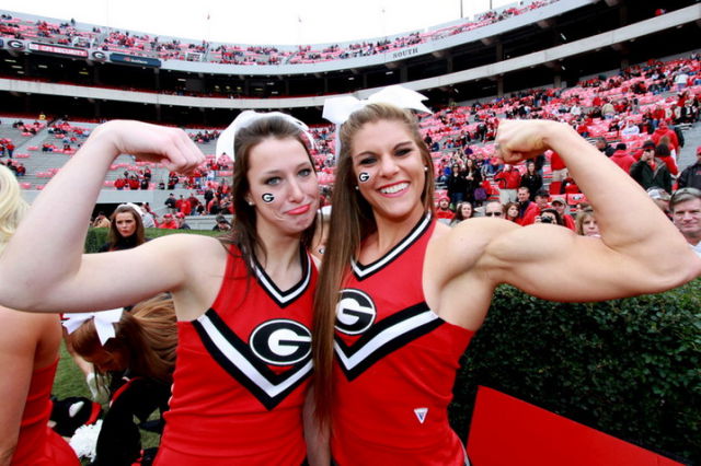Georgia Football Cheerleaders / Take a look at the rest of the cfp and ...