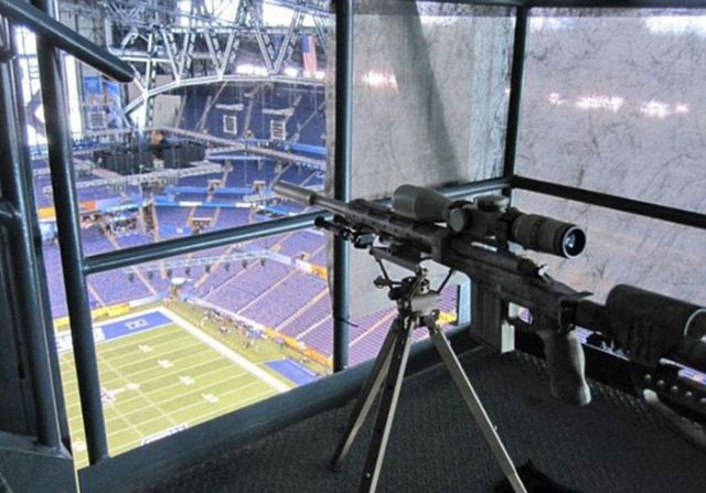 Police Snipers  at the Super Bowl