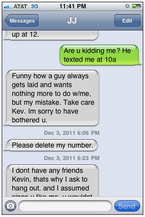 Post Date Nightmare Texting Exchange