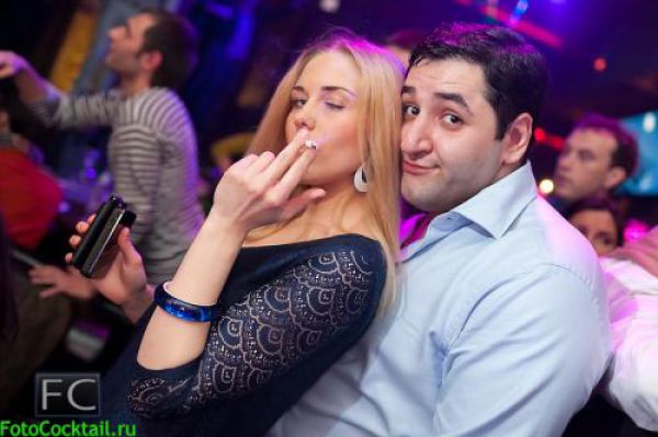 Cute Russian Club Girls Seem to Love Creepy Guys