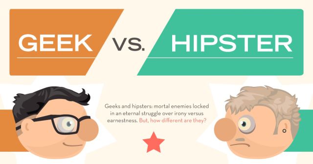 Geek vs. Hipster Comparison Chart