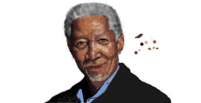 Morgan Freeman’s MS Paint Portrait