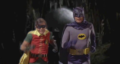 Hilarious Running Batman Gifs