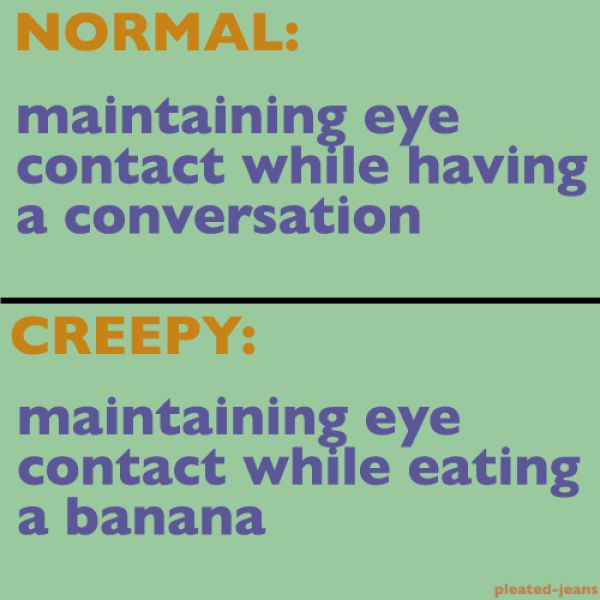 Normal vs. Creepy Comparison