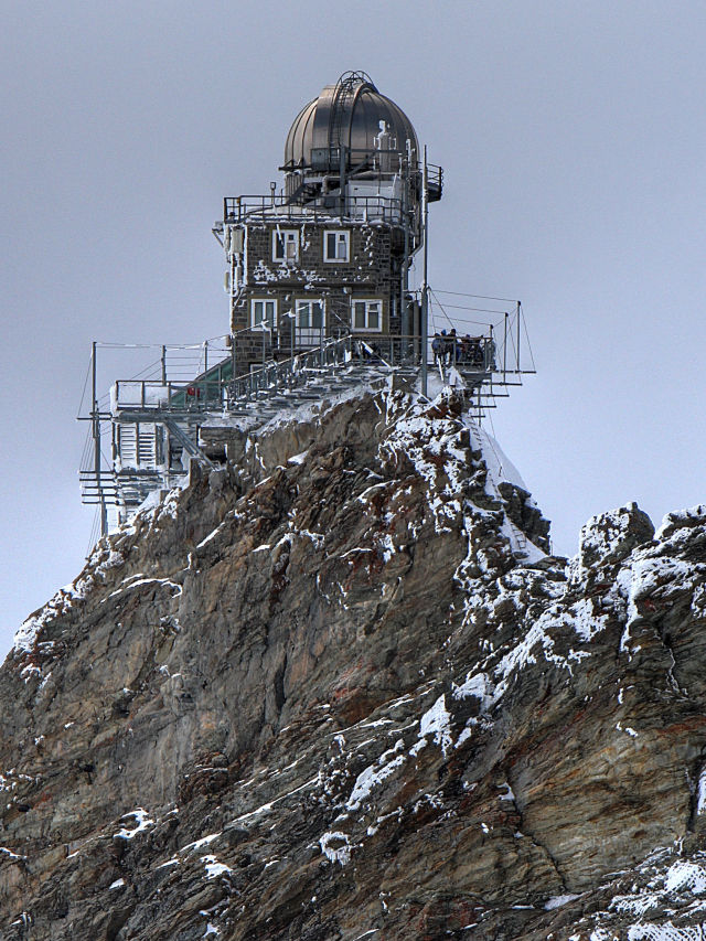 Swiss Observatory at the Mountain Peak