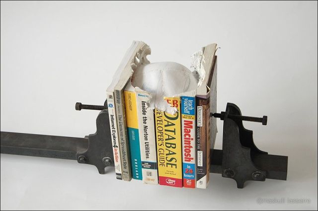 Sculpture Made out of Books