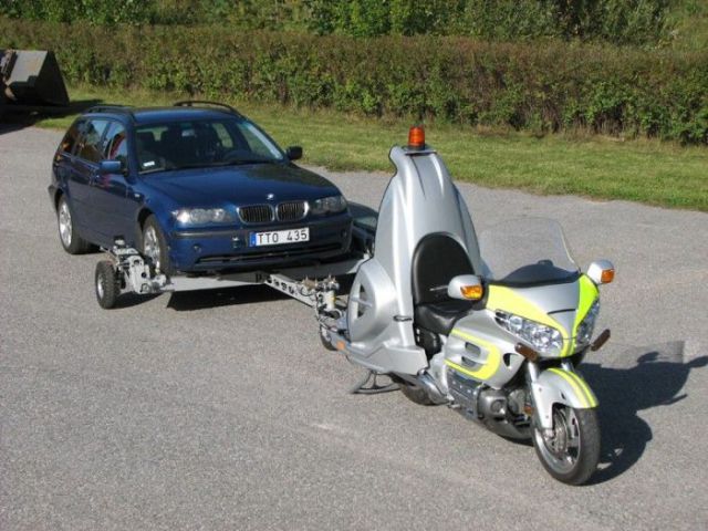 Motorcycle That Can Tow Stalled Cars